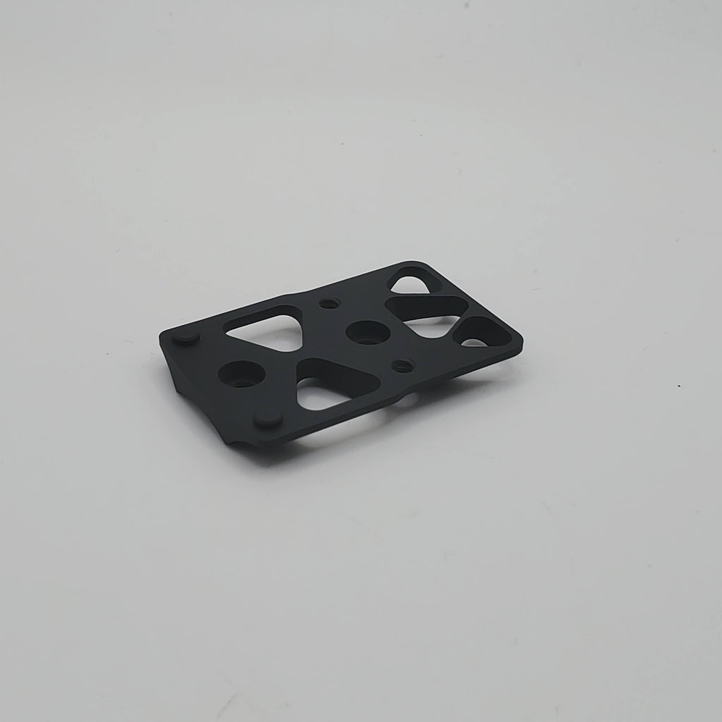 Ruger Mark IV Silencer Shop Exclusive Trijicon SRO adapter plate, designed for secure optic attachment.