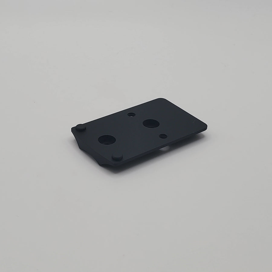 Top view of a black Ruger Mark IV Riton-Equipped RMR footprint mount
