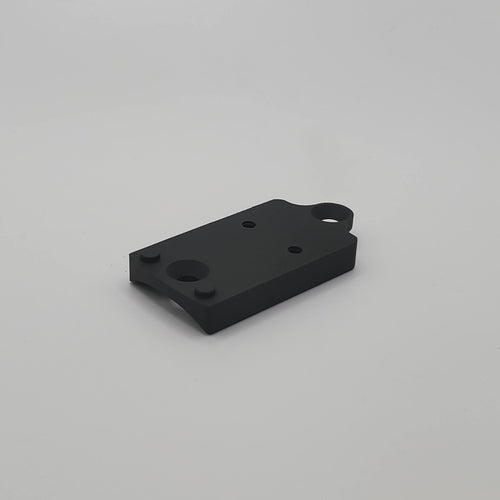 Black Armadyne Shield Modification 1 footprint mount for Beretta A300/1301 receivers on a white background