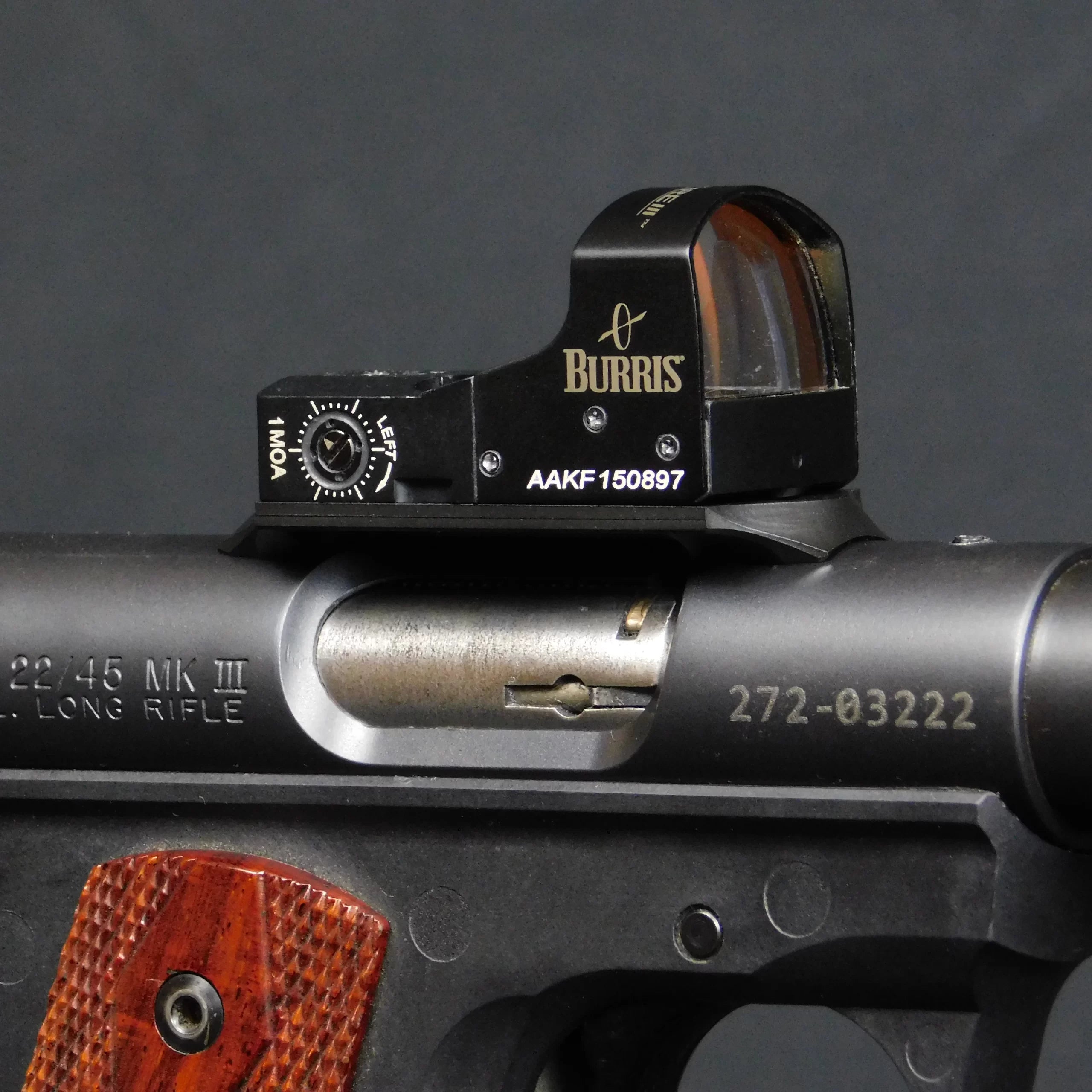 Ruger Mark IV Burris Fastfire Midmount