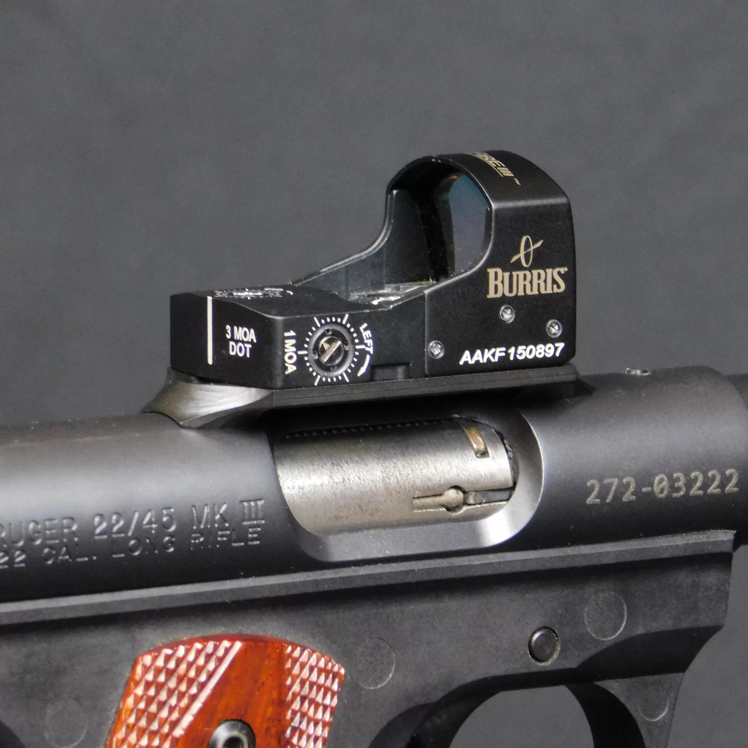 Ruger Mark IV Burris Fastfire Midmount