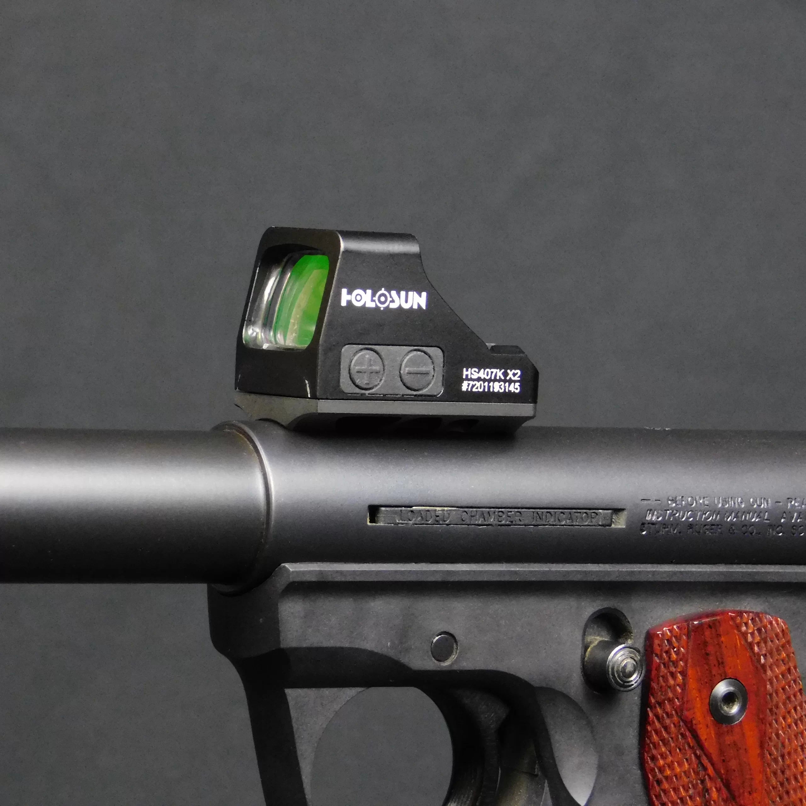 Ruger Mark IV Skeletonized Holosun 407K & 507K Mount