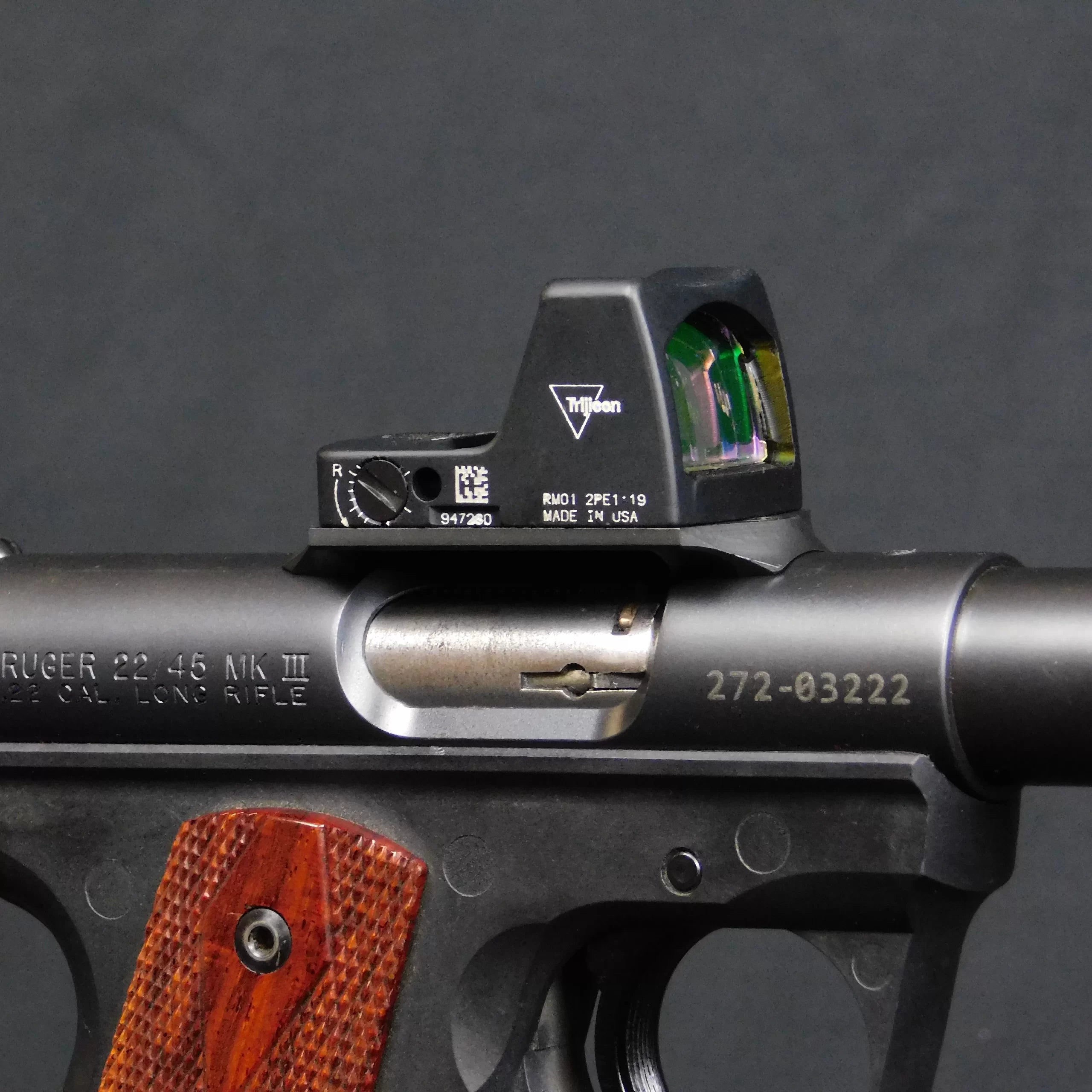 Ruger Mark IV Trijicon RMR Midmount