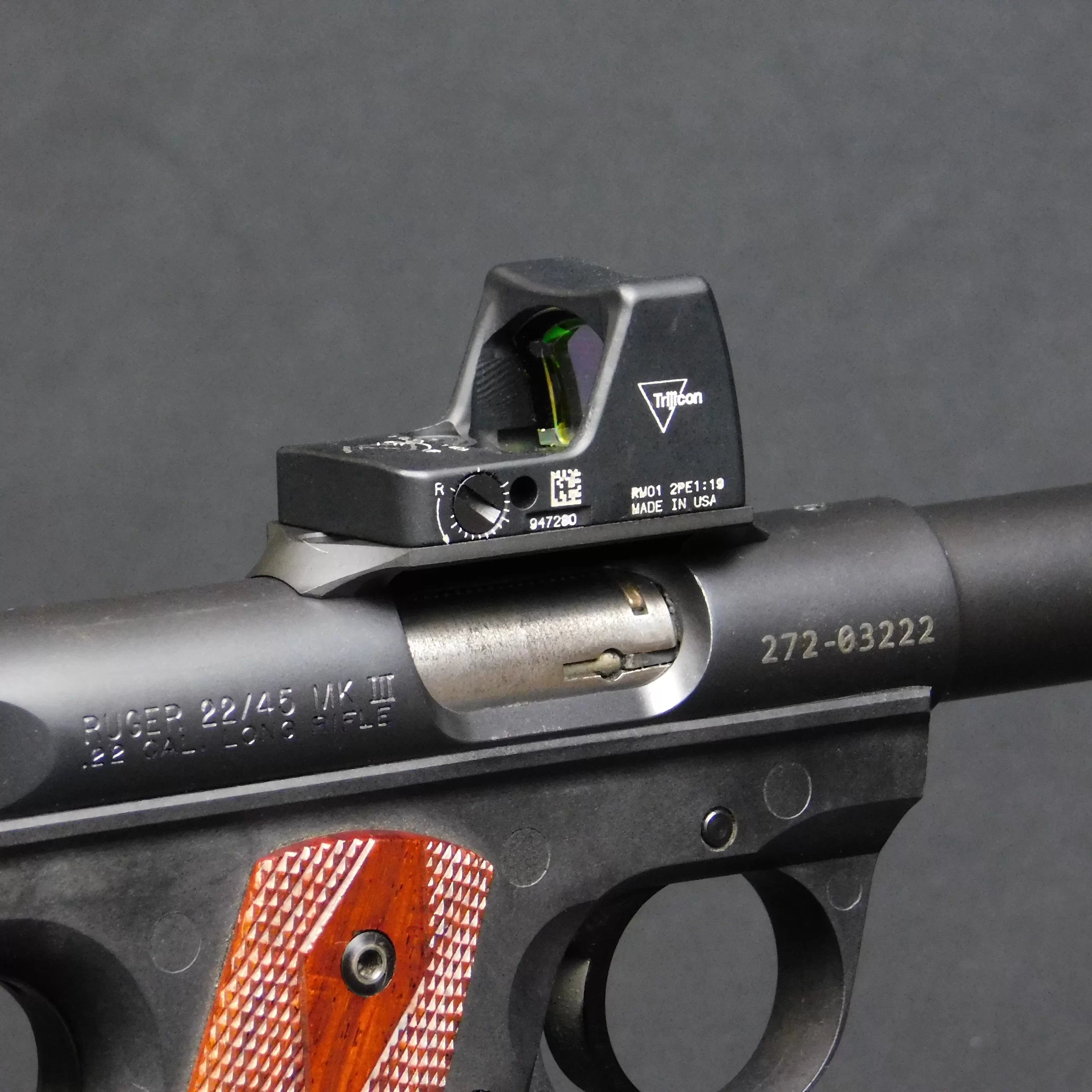 Ruger Mark IV Trijicon RMR Midmount