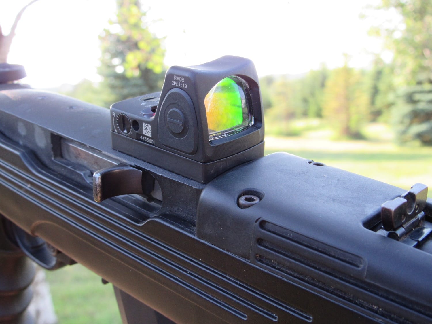 Trijicon RMR mount on Ruger 10/22