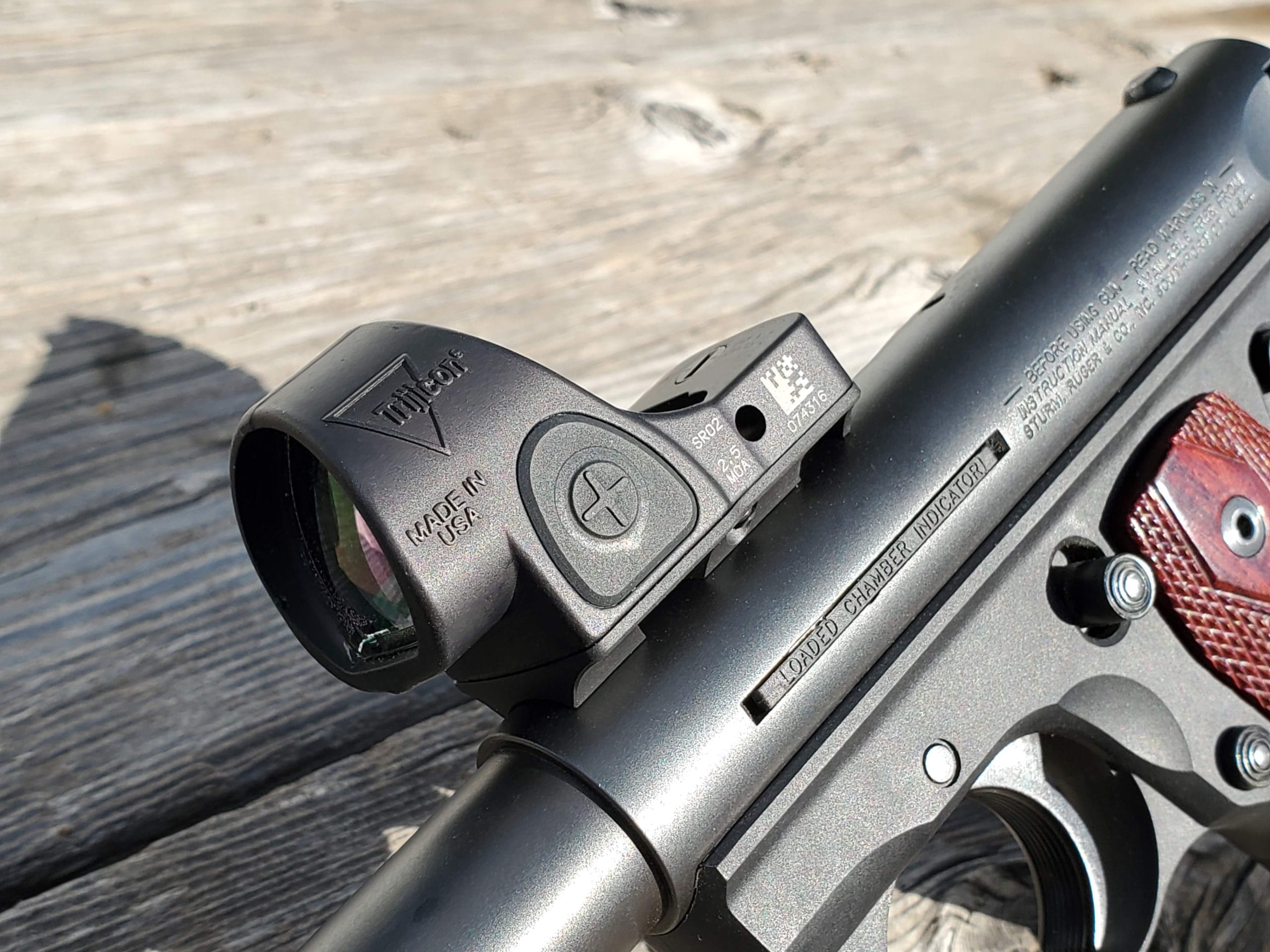 Ruger Mark Serries with Armadyne Manufacturing Trijicon RMR mount