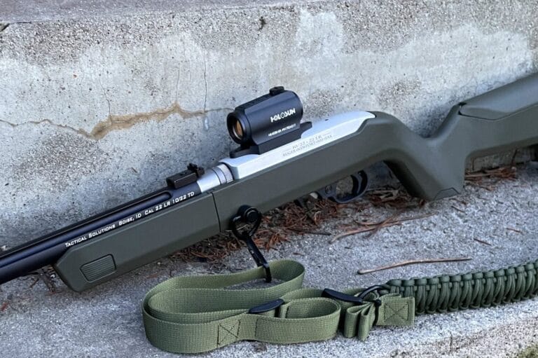Ruger 10/22 Takedown with Armadyne Manufacturing Aimpoint Micro mount.