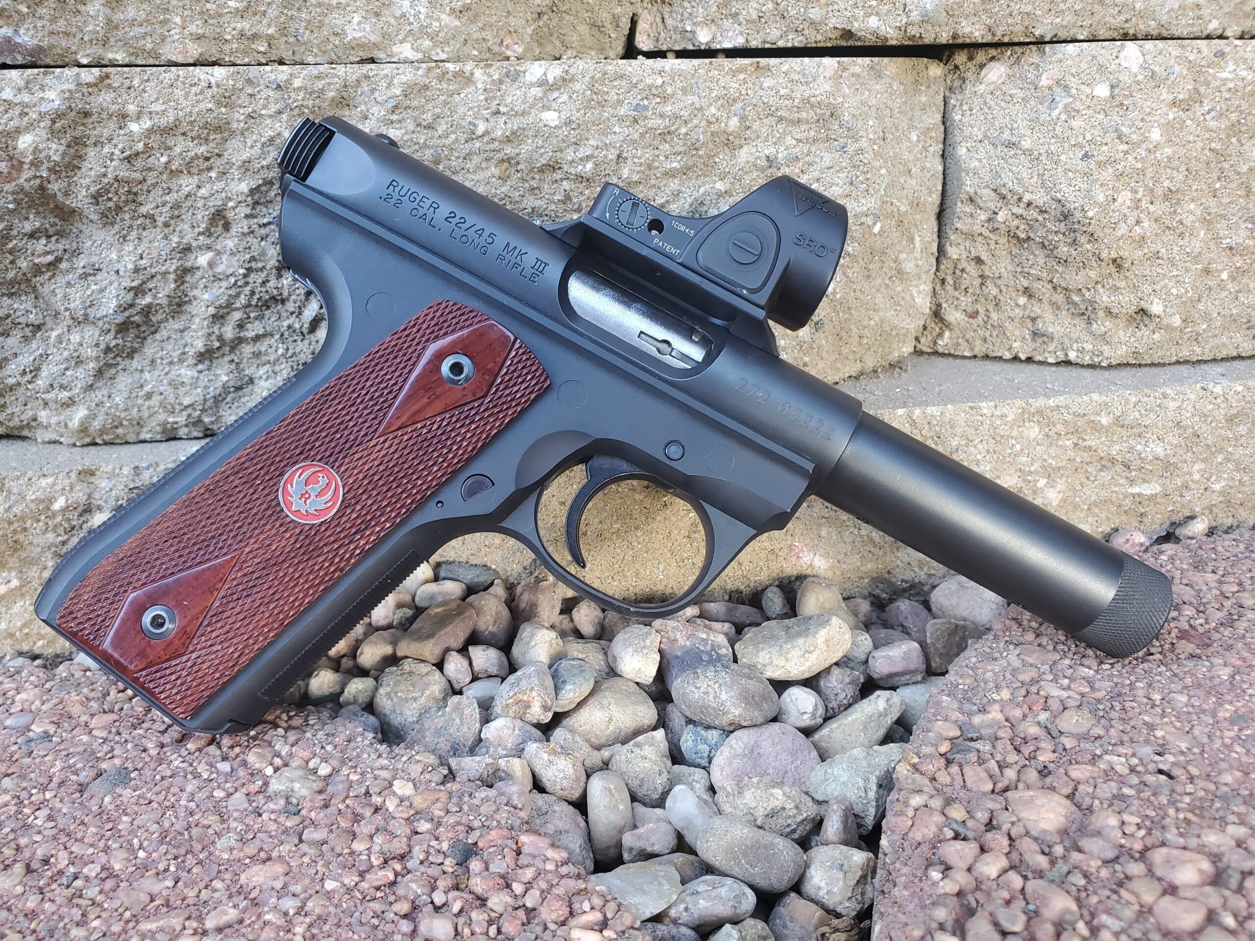 Ruger Mark IV with Armadyne Manufacturing Trijicon RMR mount.