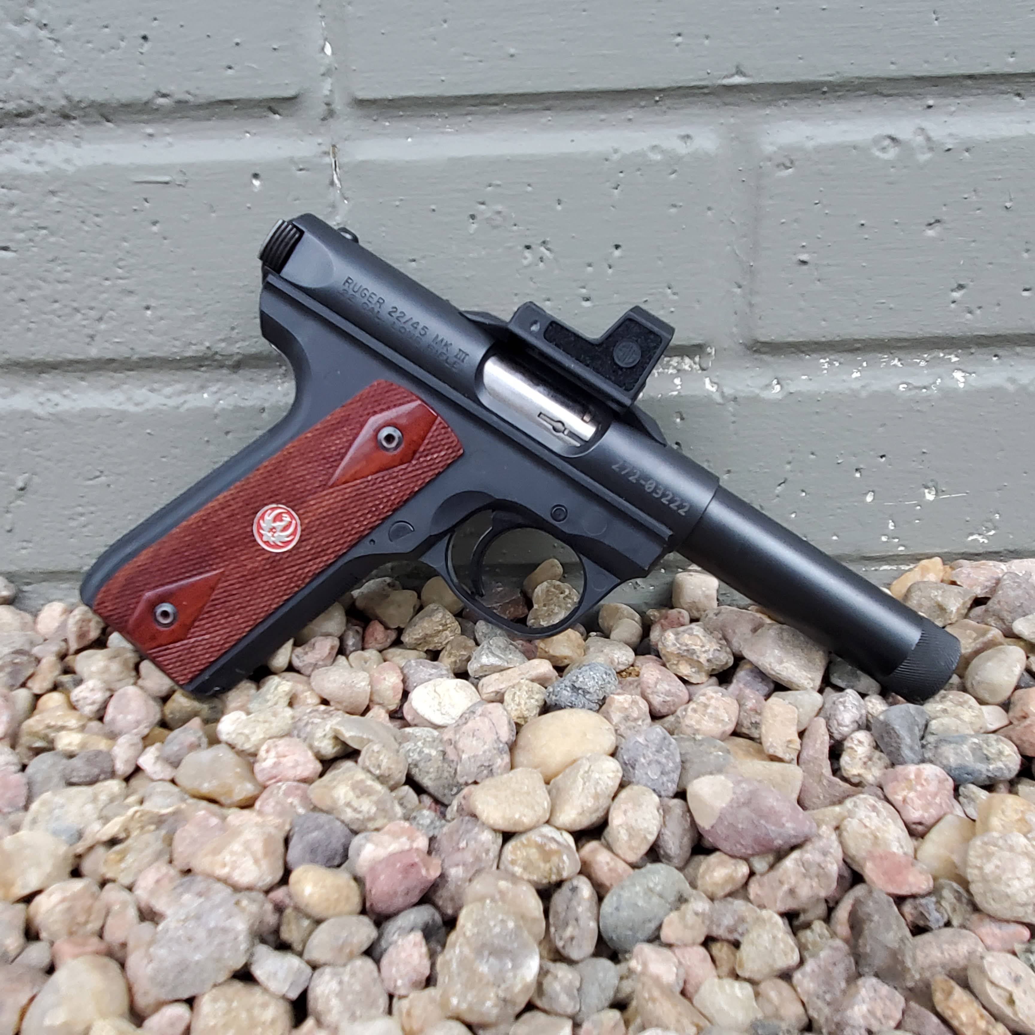 Ruger Mark series with Armadyne Manufacturing Shield mount