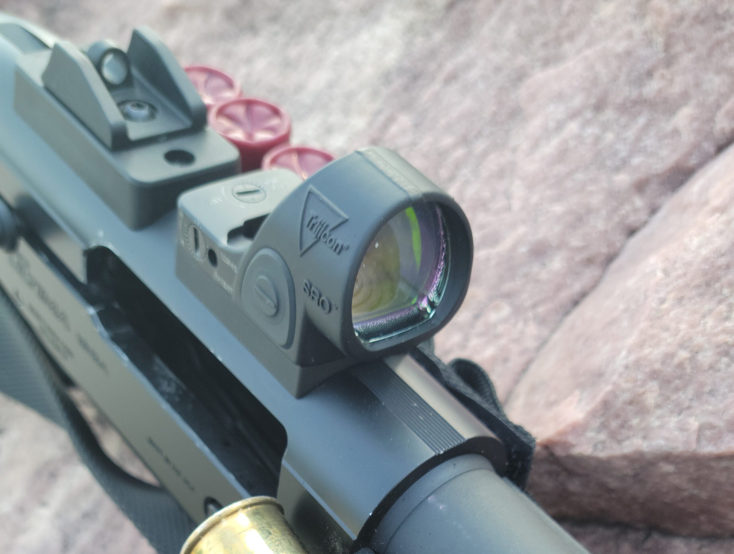 Beretta A300 with Armadyne Manufacturing Trijicon RMR mount.