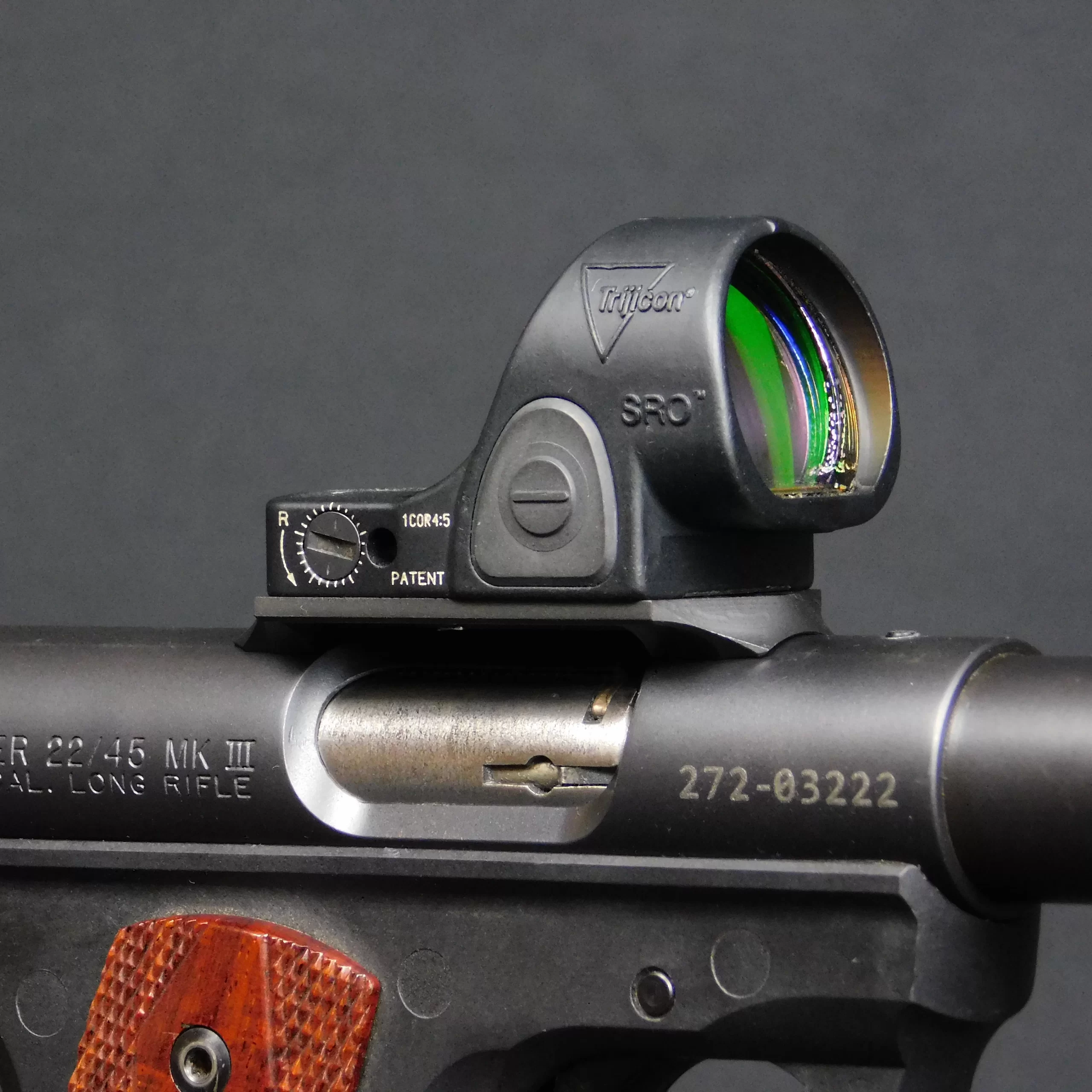 Ruger Mark IV Trijicon SRO Midmount