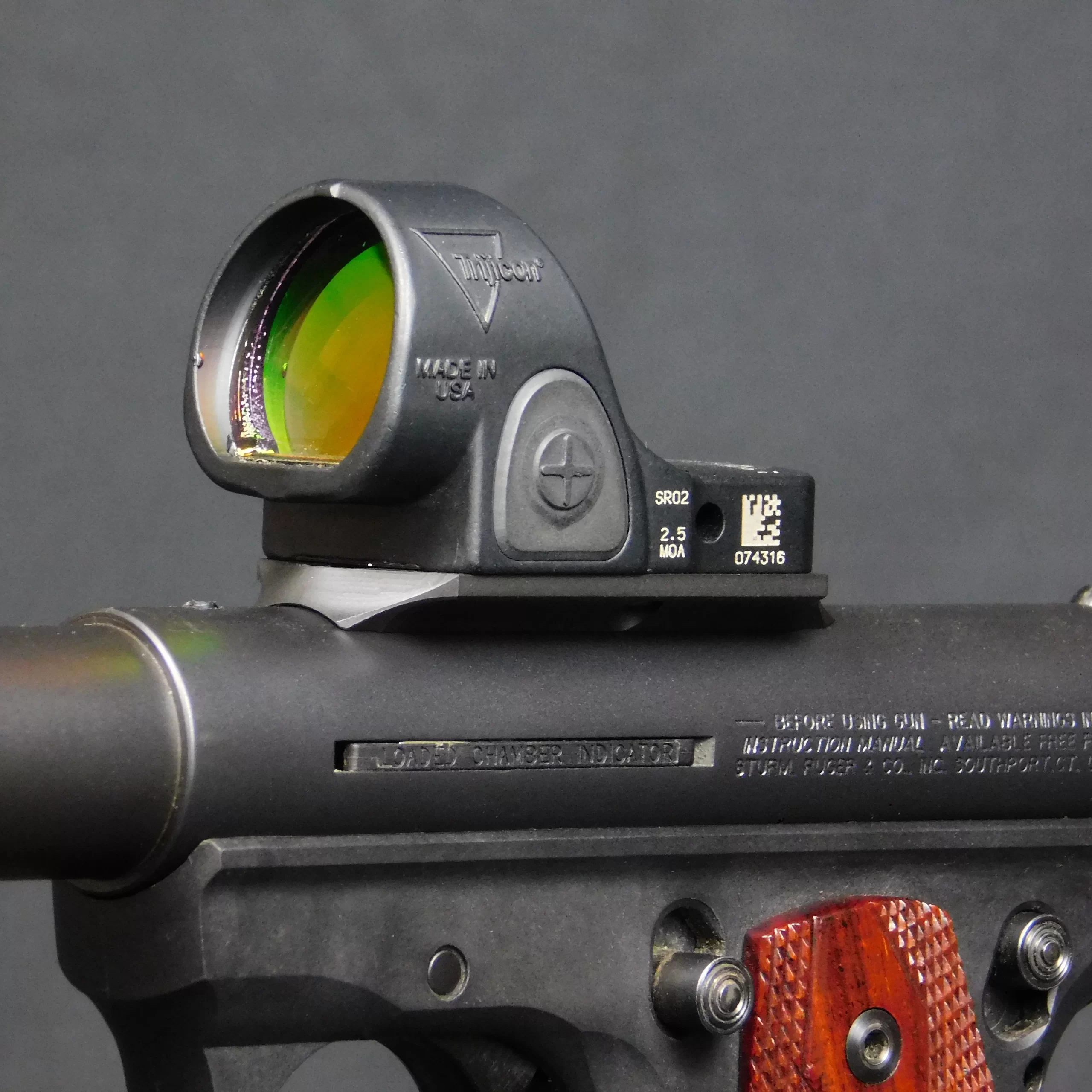 Ruger Mark IV Trijicon SRO Midmount